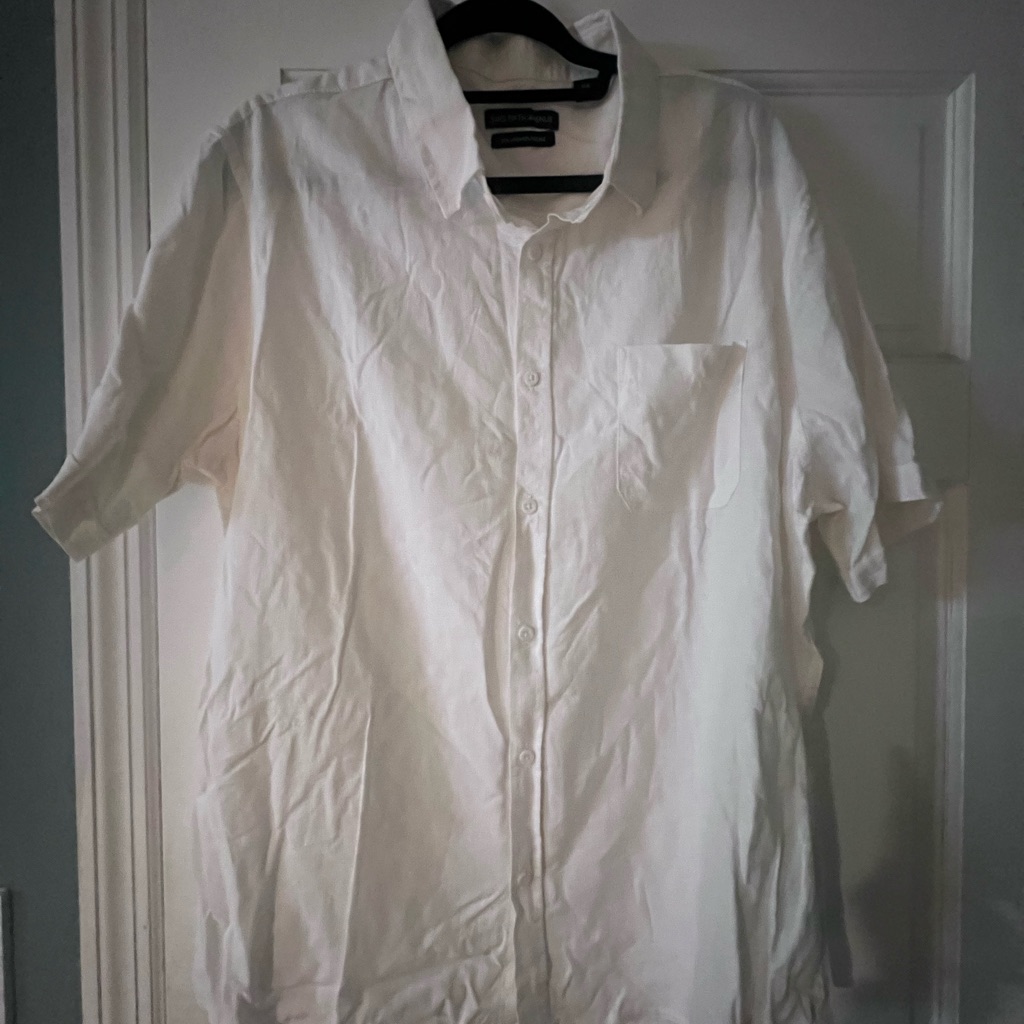 Saks Fifth Avenue White Men's Shirt